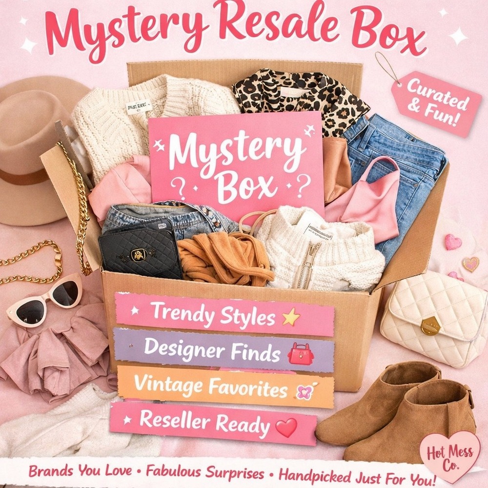 Mystery Resale Box Curated Designer Vintage Trendy Women Clothing Hot Mess Co